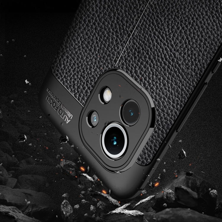 Custodia TPU antiurto con texture Litchi per Xiaomi Mi 11