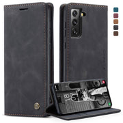 Custodia portafoglio in pelle con flip per Samsung Galaxy S21+ 5G