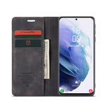 Custodia portafoglio in pelle per Samsung Galaxy S21+ 5G