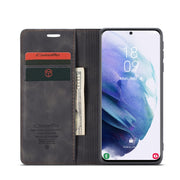 Custodia portafoglio in pelle con flip per Samsung Galaxy S21+ 5G