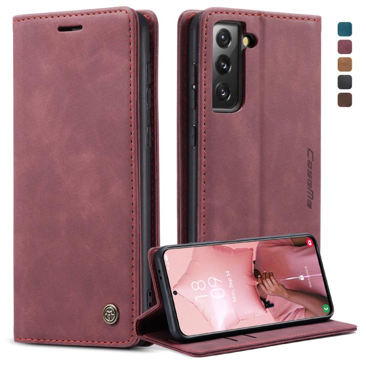 Custodia portafoglio in pelle per Samsung Galaxy S21+ 5G