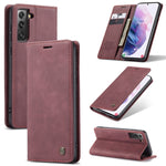 Custodia portafoglio in pelle per Samsung Galaxy S21+ 5G