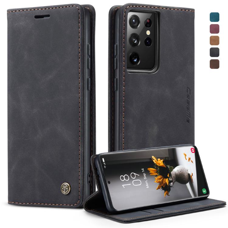Custodia portafoglio in pelle per Samsung Galaxy S21+ 5G