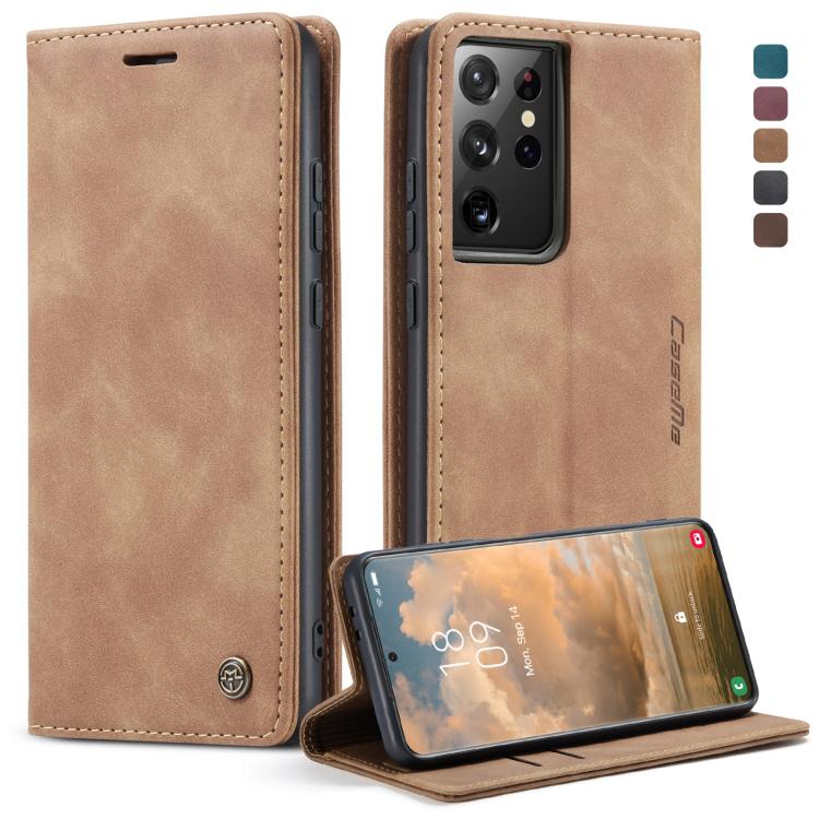 Custodia portafoglio in pelle per Samsung Galaxy S21+ 5G