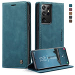 Custodia portafoglio in pelle per Samsung Galaxy S21+ 5G