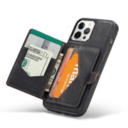 Custodia in pelle magnetica JEEHOOD per iPhone 12