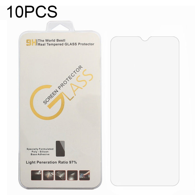10 pellicole in vetro temperato da 0,26 mm 9H 2,5D, For Cubot C30 (10 PCS), For UMIDIGI A7S (10 PCS)