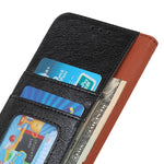Custodia portafoglio in pelle con slot carte per smartphone