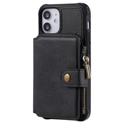 Custodia protettiva antiurto con cerniera con slot per schede e staffa e portafoto e funzione portafoglio, For iPhone 12 mini, For iPhone 12 / 12 Pro, For iPhone 12 Pro Max, For Samsung Galaxy Note20