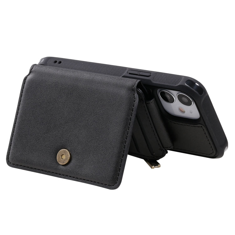 Custodia portafoglio con cerniera per iPhone 12 mini