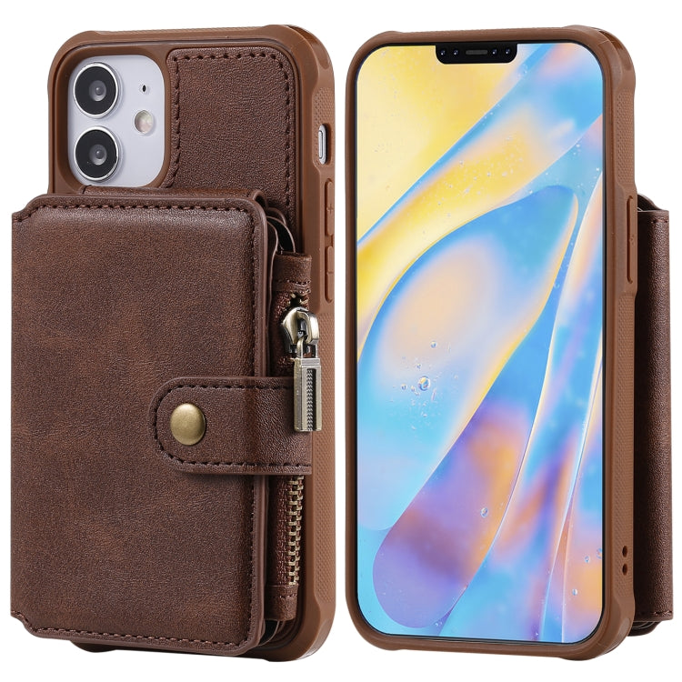Custodia portafoglio con cerniera per iPhone 12 mini