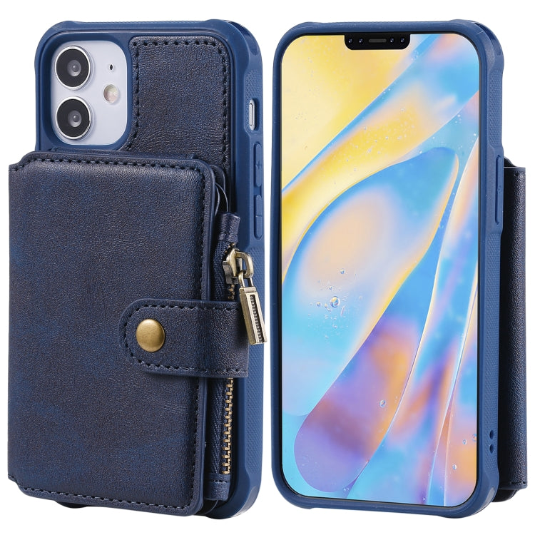 Custodia portafoglio con cerniera per iPhone 12 mini