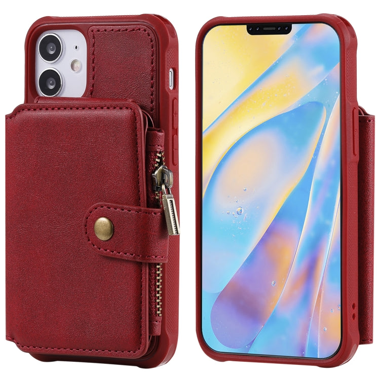 Custodia portafoglio con cerniera per iPhone 12 mini
