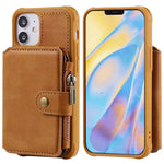 Custodia portafoglio con cerniera per iPhone 12 mini