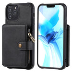 Custodia portafoglio con cerniera per iPhone 12 mini