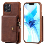 Custodia portafoglio con cerniera per iPhone 12 mini