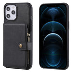 Custodia portafoglio con cerniera per iPhone 12 mini