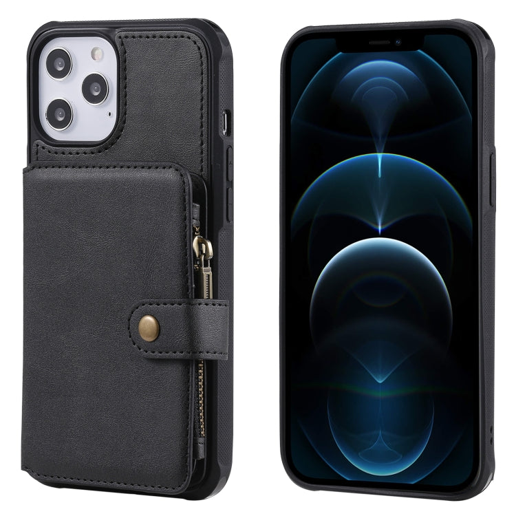 Custodia portafoglio con cerniera per iPhone 12 mini
