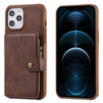 Custodia portafoglio con cerniera per iPhone 12 mini