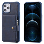 Custodia portafoglio con cerniera per iPhone 12 mini