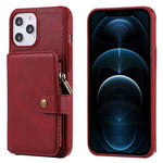 Custodia portafoglio con cerniera per iPhone 12 mini