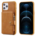 Custodia portafoglio con cerniera per iPhone 12 mini