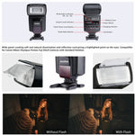 Godox TT520II 433MHZ Wireless 1/300s-1/2000s HSS Flash Speedlite Camera Luce di riempimento superiore per fotocamere DSLR Canon/Nikon, TT520II