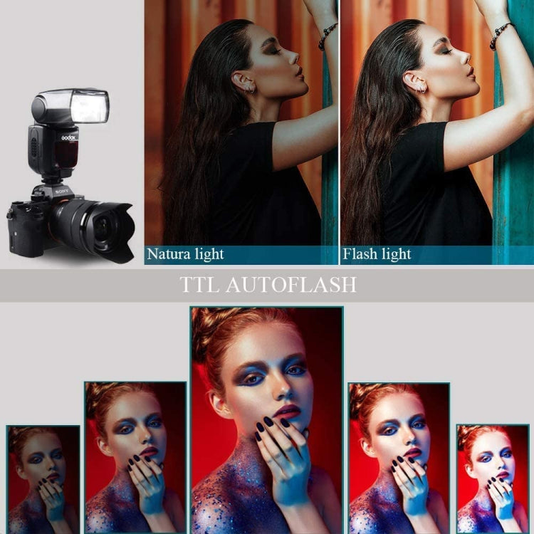 Godox TT600 2.4GHz Wireless 1/300s-1/2000s HSS Flash Speedlite Luce di riempimento superiore per fotocamere Canon/Nikon DSLR, TT600