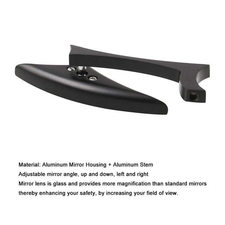 Specchietti retrovisori laterali per moto per Harley Dyna Touring, MB-MR031-BK