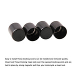Kit di copertura del punto hardware di aggancio per moto da 1 paio per Harley, MB-RLR002-BK