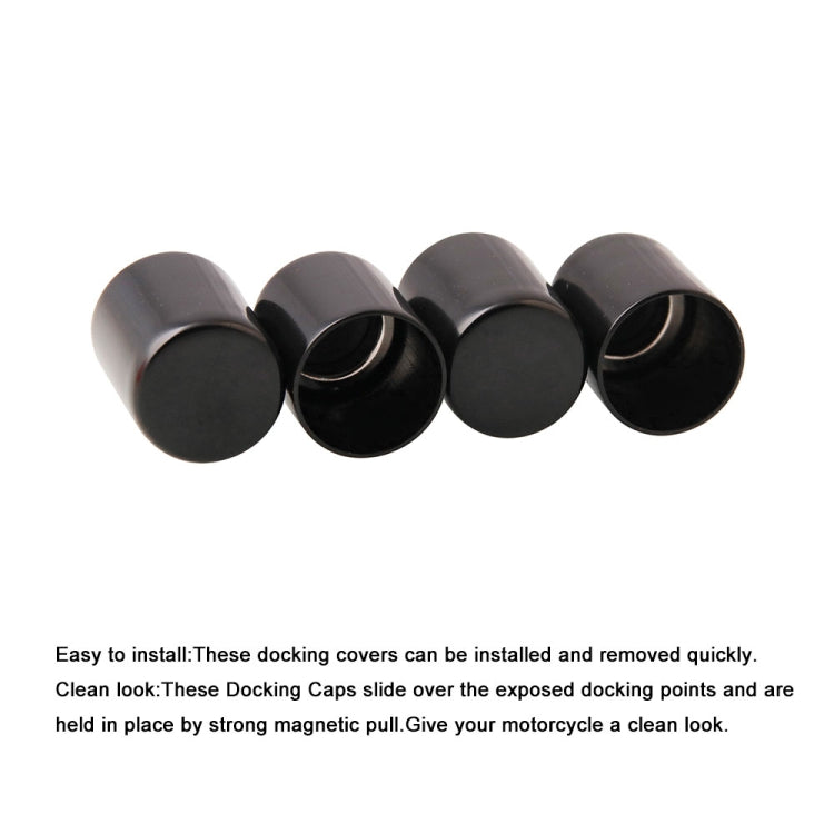 Kit di copertura del punto hardware di aggancio per moto da 1 paio per Harley, MB-RLR002-BK