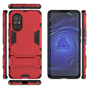 Custodia TPU antiurto con supporto per Samsung Galaxy A72 5G