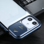 Copriobiettivo scorrevole in vetro temperato per iPhone