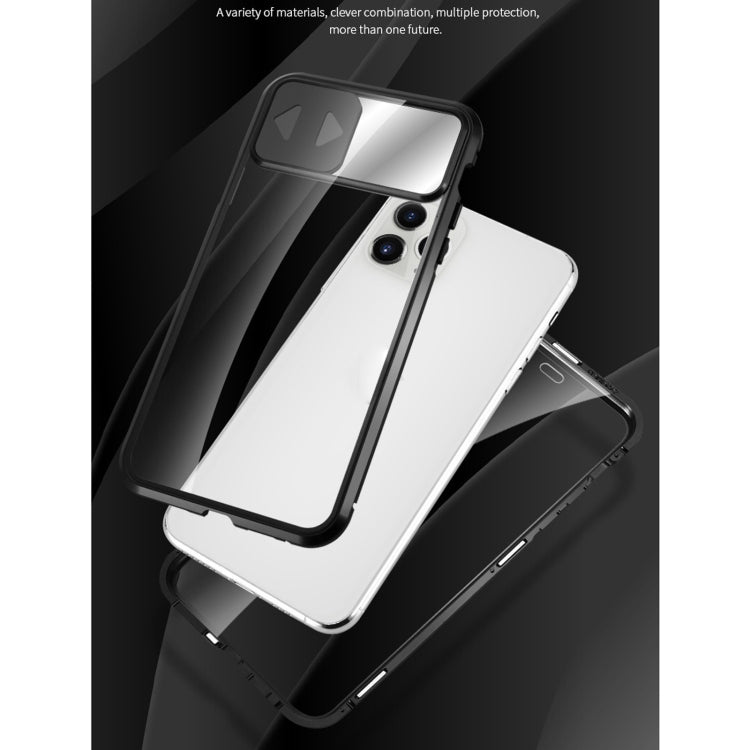 Copriobiettivo scorrevole in vetro temperato per iPhone
