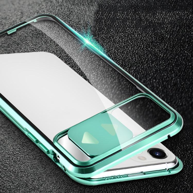 Copriobiettivo scorrevole in vetro temperato per iPhone