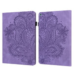 Custodia in pelle flip orizzontale con motivo in rilievo pavone TPU + PU con supporto e slot per carte e portafoglio e funzione sleep / wake-up, For Amazon Kindle Fire HD 10 2016/2017/2018/2019, For Amazon Kindle Fire HD 8 2020                         ...
