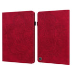 Custodia in pelle flip orizzontale con motivo in rilievo pavone TPU + PU con supporto e slot per carte e portafoglio e funzione sleep / wake-up, For Amazon Kindle Fire HD 10 2016/2017/2018/2019, For Amazon Kindle Fire HD 8 2020                         ...