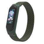 Per Xiaomi Mi Band 5/4/3 / Huami filato intrecciato a giro singolo + cinturini per cinturino da polso in TPU, S, M