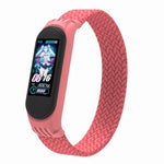 Per Xiaomi Mi Band 5/4/3 / Huami filato intrecciato a giro singolo + cinturini per cinturino da polso in TPU, S, M
