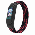 Per Xiaomi Mi Band 5/4/3 / Huami filato intrecciato a giro singolo + cinturini per cinturino da polso in TPU, L