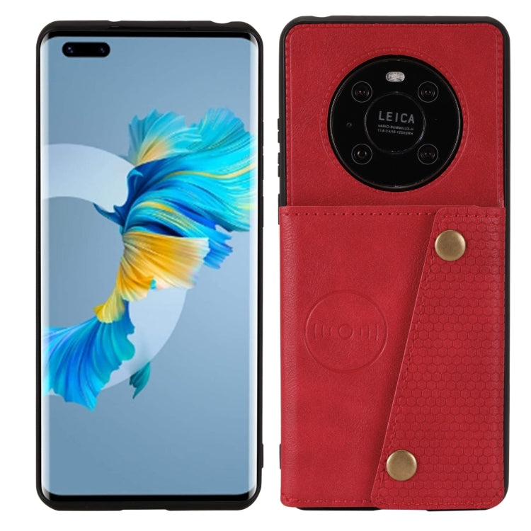 Custodia protettiva magnetica antiurto in PU + TPU con doppia fibbia con slot per schede e supporto, For Huawei Mate 40, For Huawei Mate 40 Pro, For Samsung Galaxy A12, For Samsung Galaxy A52 5G / 4G, For Samsung Galaxy A72 5G / 4G