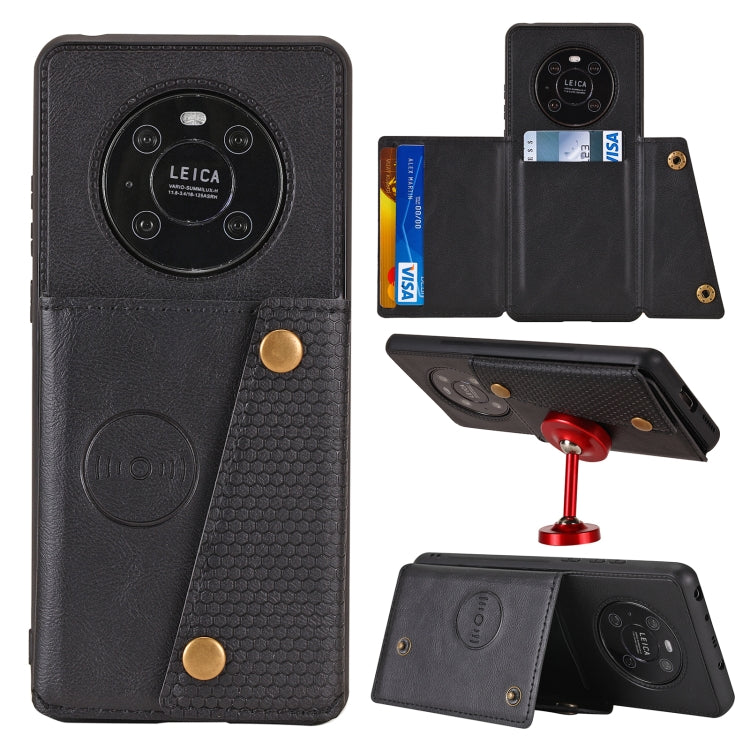 Custodia protettiva magnetica antiurto in PU + TPU con doppia fibbia con slot per schede e supporto, For Huawei Mate 40, For Huawei Mate 40 Pro, For Samsung Galaxy A12, For Samsung Galaxy A52 5G / 4G, For Samsung Galaxy A72 5G / 4G