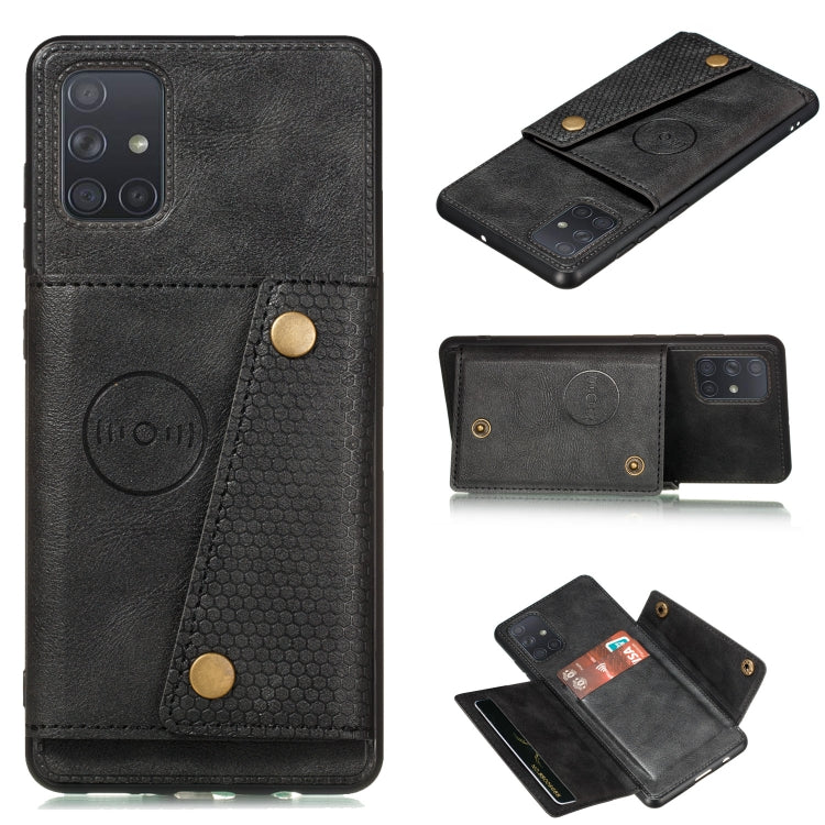 Custodia protettiva magnetica antiurto in PU + TPU con doppia fibbia con slot per schede e supporto, For Huawei Mate 40, For Huawei Mate 40 Pro, For Samsung Galaxy A12, For Samsung Galaxy A52 5G / 4G, For Samsung Galaxy A72 5G / 4G