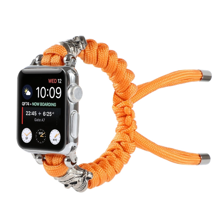 Cinturino per orologio intrecciato con cavo a teschio, For Apple Watch Ultra 49mm / Series 8&7 45mm / SE 2&6&SE&5&4 44mm / 3&2&1 42mm, For Apple Watch Series 8&7 41mm / SE 2&6&SE&5&4 40mm / 3&2&1 38mm                                                    ...