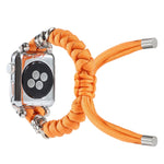 Cinturino per orologio intrecciato con cavo a teschio, For Apple Watch Ultra 49mm / Series 8&7 45mm / SE 2&6&SE&5&4 44mm / 3&2&1 42mm, For Apple Watch Series 8&7 41mm / SE 2&6&SE&5&4 40mm / 3&2&1 38mm                                                    ...