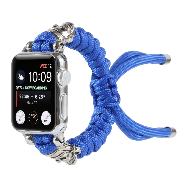 Cinturino per orologio intrecciato con cavo a teschio, For Apple Watch Ultra 49mm / Series 8&7 45mm / SE 2&6&SE&5&4 44mm / 3&2&1 42mm, For Apple Watch Series 8&7 41mm / SE 2&6&SE&5&4 40mm / 3&2&1 38mm                                                    ...