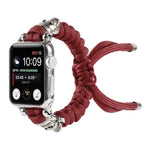 Cinturino per orologio intrecciato con cavo a teschio, For Apple Watch Ultra 49mm / Series 8&7 45mm / SE 2&6&SE&5&4 44mm / 3&2&1 42mm, For Apple Watch Series 8&7 41mm / SE 2&6&SE&5&4 40mm / 3&2&1 38mm                                                    ...