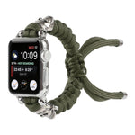 Cinturino per orologio intrecciato con cavo a teschio, For Apple Watch Ultra 49mm / Series 8&7 45mm / SE 2&6&SE&5&4 44mm / 3&2&1 42mm, For Apple Watch Series 8&7 41mm / SE 2&6&SE&5&4 40mm / 3&2&1 38mm                                                    ...
