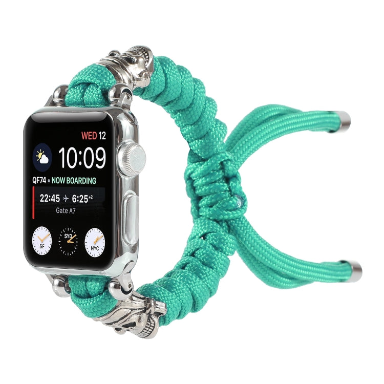 Cinturino per orologio intrecciato con cavo a teschio, For Apple Watch Ultra 49mm / Series 8&7 45mm / SE 2&6&SE&5&4 44mm / 3&2&1 42mm, For Apple Watch Series 8&7 41mm / SE 2&6&SE&5&4 40mm / 3&2&1 38mm                                                    ...