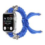 Cinturino per orologio intrecciato con cavo a teschio, For Apple Watch Ultra 49mm / Series 8&7 45mm / SE 2&6&SE&5&4 44mm / 3&2&1 42mm, For Apple Watch Series 8&7 41mm / SE 2&6&SE&5&4 40mm / 3&2&1 38mm                                                    ...